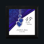 45e ontwerp van het Jubileum Sapphire Wedding Cadeaudoosje<br><div class="desc">De 45e of 65e cadeaudoos voor het ontwerp van het Jubileum van de Weddenschap klaar voor u om te personaliseren. ⭐ Dit Product is 100% . ***** Klik op CUSTOMIZE BUTTON om toe te voegen, te verwijderen, te verplaatsen, te wijzigen, te roteren, enz.om het even welke grafiek of tekst of...</div>