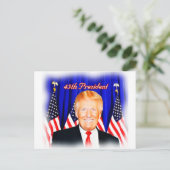 45e President-Donald Trump _ Briefkaart (Staand voorkant)