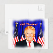 45e President-Donald Trump _ Briefkaart (Voorkant / Achterkant)
