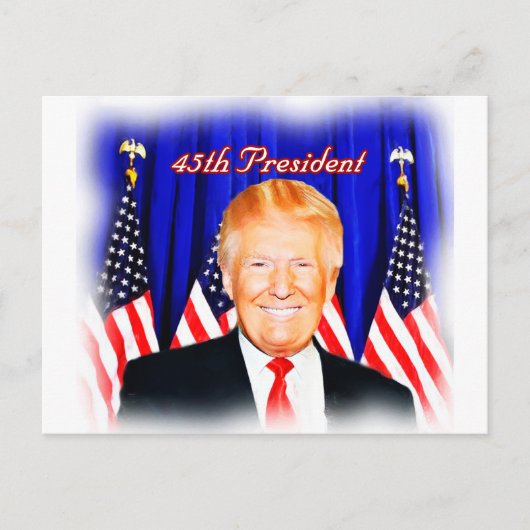45e President-Donald Trump _ Briefkaart (Voorkant)