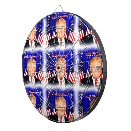 45e President-Donald Trump _ Dartbord (Voorkant Rechts)