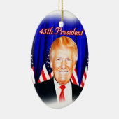 45e President-Donald Trump _ Keramisch Ornament (Rechts)