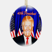 45e President-Donald Trump _ Keramisch Ornament (Rechts)