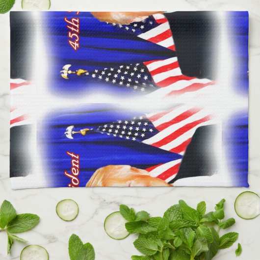 45e President-Donald Trump _ Theedoek (Gevouwen)