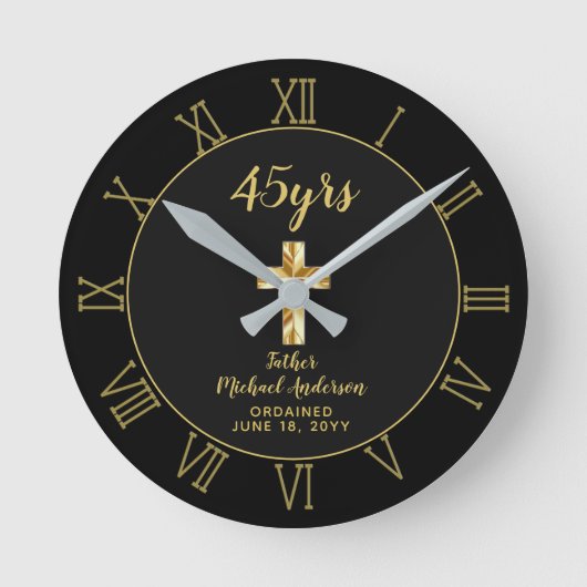 45e priesterwijding Priester Gouden Jubileum Ronde Klok (Voorkant)