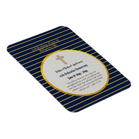 45e priesterwijding Priester Saffier Goud Magneet (Rechterzijde)