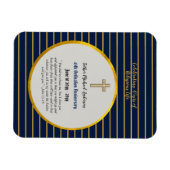 45e priesterwijding Priester Saffier Goud Magneet (Horizontaal)