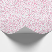 45e roze/witte verjaardag Random Number 45 Patroon Cadeaupapier (Hoek)