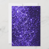 45e Saffier Blauwe Glitter en Roze Jubileum Kaart (Achterkant)