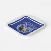 45e Sapphire Jubileum-fotoplein Papieren Bordje (Gebogen)