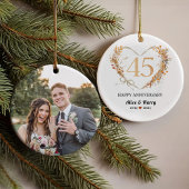 45e Sapphire Wedding Jubileum Keepslag Ornament