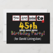 45e Sjabloon voor de uitnodiging tot het indienen (Voorkant)