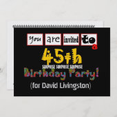 45e Sjabloon voor de uitnodiging tot het indienen  (Voorkant / Achterkant)