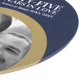 45e trouwdag feest sapphire snijplank (Hoek)