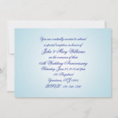 45e trouwdag Goud Saffier Blauw Kaart (Achterkant)