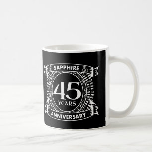 45e trouwdag sapphire crest koffiemok