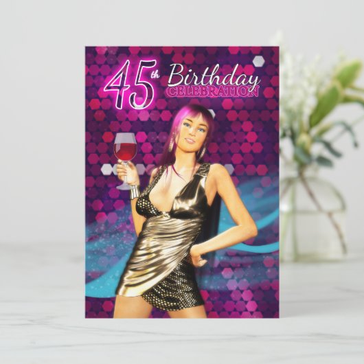 45e uitnodiging van de Partij van de Dag van de Za (Staand voorkant)