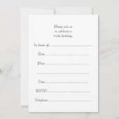 45e uitnodiging van de Partij van de Dag van de Za (Achterkant)