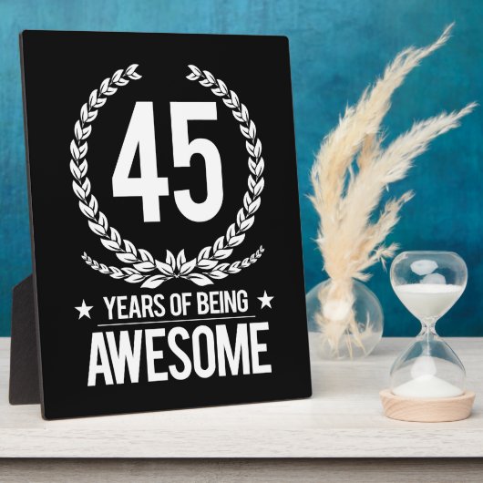 45e verjaardag (45 jaar Geweldige) Fotoplaat (Zijkant)