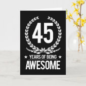 45e verjaardag (45 jaar Geweldige) Kaart (Gele Bloem)