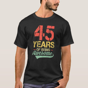 45e verjaardag 45 jaar oud Vintage 45 jaar oud T-shirt
