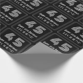 45e verjaardag: Art Deco Geïnspireerde look "45" m Cadeaupapier (Hoek)