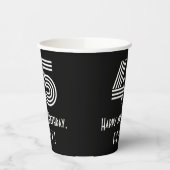 45e verjaardag — Art Deco Geïnspireerde look "45"  Papieren Bekers (Links)
