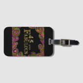 45e verjaardag bagagelabel (Voorkant (horizontaal))