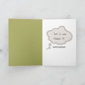 45e verjaardag Beer op een bandschommel Kaart (Binnen)