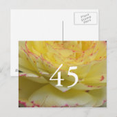 45e verjaardag briefkaart (Voorkant / Achterkant)
