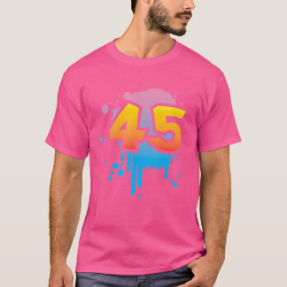 45e Verjaardag Cadeau Mannen Vrouwen Cool Spray Hi T-shirt