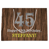 45e verjaardag: Country Western geïnspireerd uiter Groot Cadeauzakje (Voorkant)