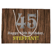 45e verjaardag: Country Western geïnspireerd uiter Groot Cadeauzakje (Achterkant)