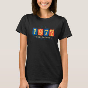 45e Verjaardag Dames Mannen 45 Jaar 1977 6 T-shirt