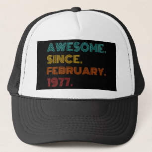 45e verjaardag februari 1977 Birthday Trucker Pet