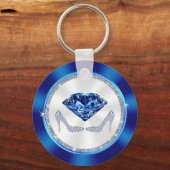 45e verjaardag feestdagen, saffier, hoge hakken sleutelhanger (Achterkant)