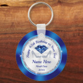 45e verjaardag feestdagen, saffier, hoge hakken sleutelhanger (Voorkant)