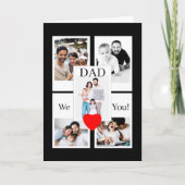 45e verjaardag Foto Collage voor papa Kaart (Voorkant)