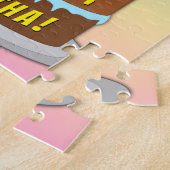 45e verjaardag: Fun Cake and Candles + Custom Name Legpuzzel (Zijkant)