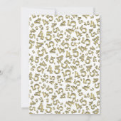 45e verjaardag, Gold/White Number Pattern Kaart (Achterkant)