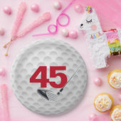45e verjaardag Golf Ball Design Bord (Feest)