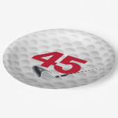 45e verjaardag Golf Ball Design Bord (Gekanteld)