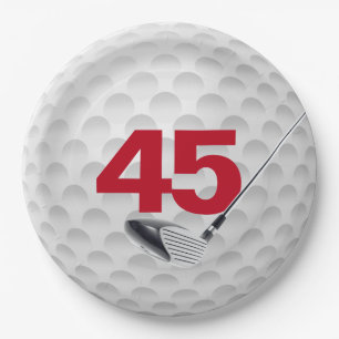 45e verjaardag Golf Ball Design Bord