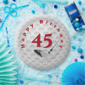 45e verjaardag Golf Ball Design Bord (Feest)