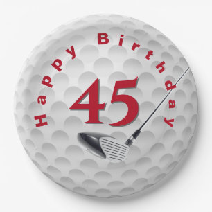 45e verjaardag Golf Ball Design Bord