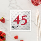 45e verjaardag Golf Club Napkins Servet (Insitu)