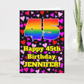 45e verjaardag: Heatten, regenboognr. 45 Kaart (Voorkant)