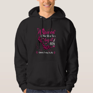 45e verjaardag hoge hak Een koningin werd geboren Hoodie