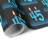 45e verjaardag kaarsen met Eyeballen Cadeaupapier (Rol Hoek)