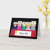 45e verjaardag  kaart (Gele Bloem)